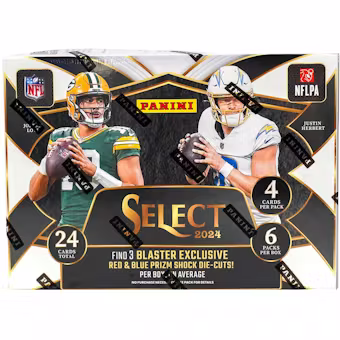 2024 Panini Select Football 6-Pack Blaster Box (Red & Blue Prizm)